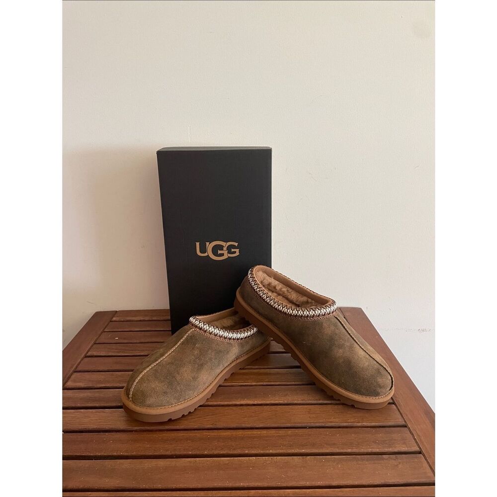 UGG Tasman Baxter Slippers Chestnut Men Size 8 Women Size 9